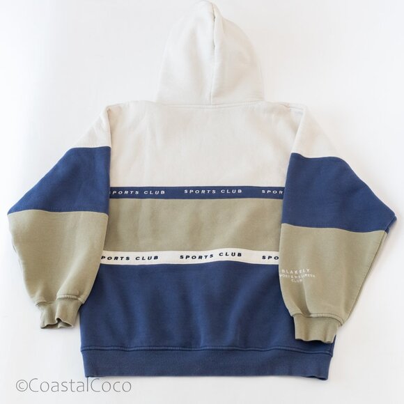 Blakely Alpine Oversized Hoodie M Relaxed Embroidered Cozy Chunky Athleisure - Picture 3 of 11